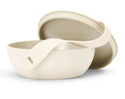 Mepal Lunch Bowl 500ml White Plastic Round Snap Lid Set of 2