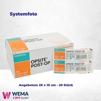 Opsite Post-OP steril Wundverband 20x10 cm, 20 Stk. PZN 01447482