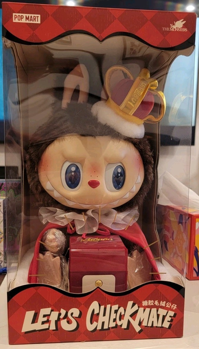 AUTHENTIC Pop Mart The Monsters Labubu Let's Checkmate King