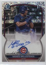 2023 Bowman Chrome Prospect Speckle Refractor Moises Ballesteros Moisés Auto yf0