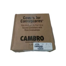 (6-Pack) Cambro Medium Polyethylene Square Lids for 6-qt. and 8-qt. Containers