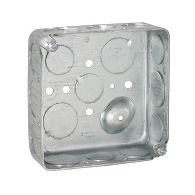 Airmont Products AP-12080, 4  Square Electrical Box, Drawn Construction, Ten ½ 