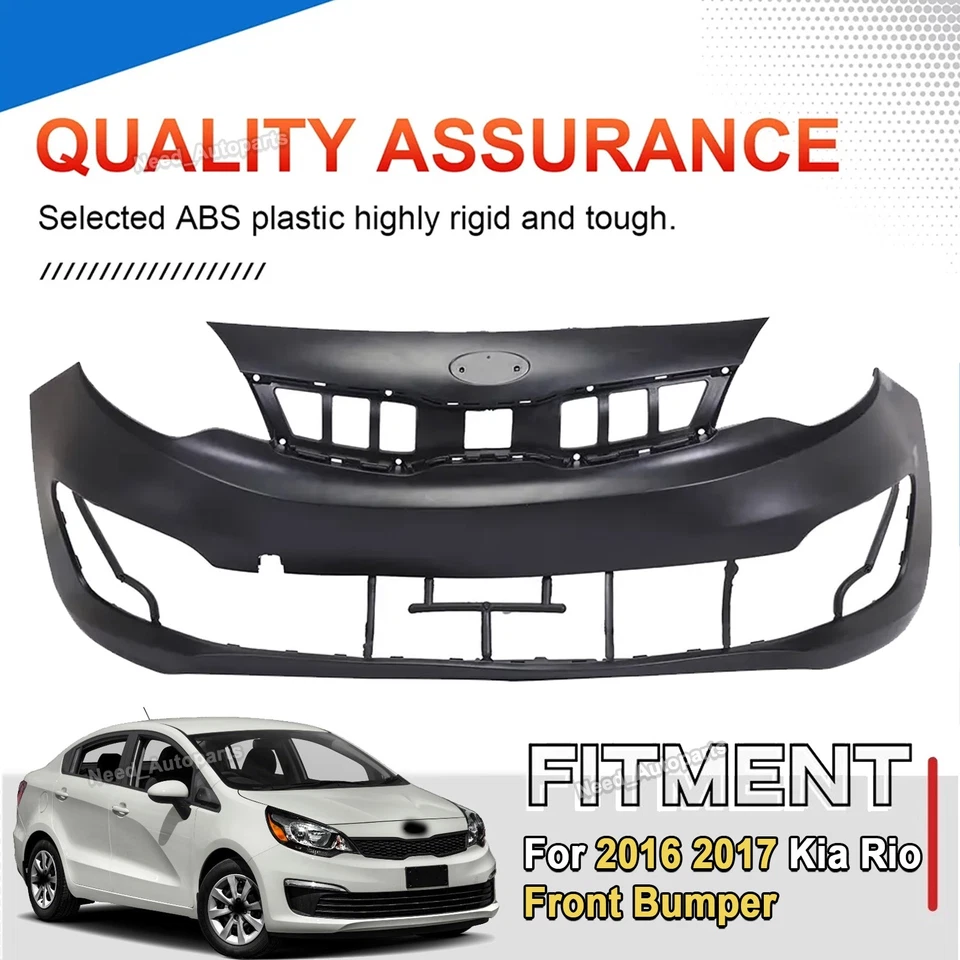 Paintable Bumper Cover Fascia Front For 2016 2017 Kia Rio EX LX SX Replacement Foto 3 de 4