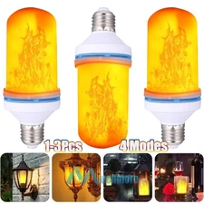 Halloween 4 Modes LED Flame Effect Light Bulb E27 Simulated Nature Flicker Lamp