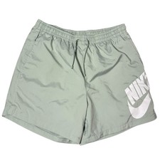 Nike Swim Trunks Teal Blue Big Swoosh Spell Out Size XXL Lined