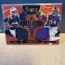 2025 Panini Select Stefon Diggs MULTIVERSE Dual Patch