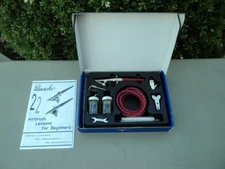New Paasche H-Set Airbrush Set Single Action Siphon Feed External Mix P-220 USA