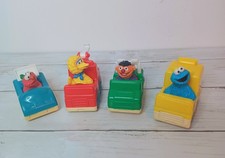 TYCO PLAYTIME 1993 Sesame street figures  vehicles x 4