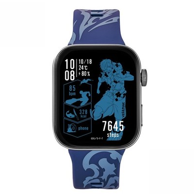 One Piece Sanji Smartwatch AMOLED blaues Zifferblatt HUC-OP-FT3-S Garrack 5ATM Uhr