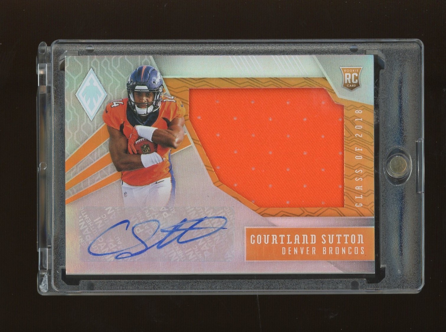 Courtland Sutton Panini Phoenix Class of 2018 Rps Rookie Jumbo Auto Swatch #RJCS Base