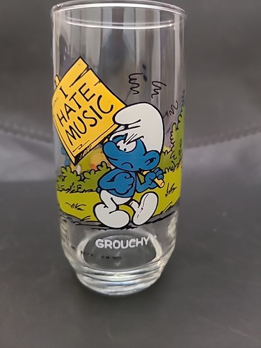 Komplettsatz 8 Schlumpf Sammler Gläser Hardees 1982 - Bild 19 von 20