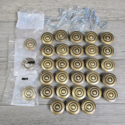 Amerock BP594-AE Antique English 1.5'' Colonnade Cabinet Knob Pulls Allison 31 Pc