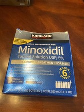 Kirkland Minoxidil 5 Extra Strength Men 6 Month Supply Hair Regrowth Solution