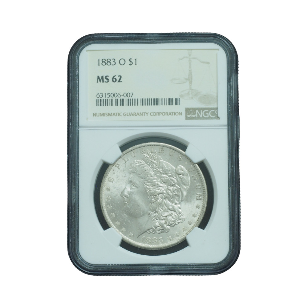 1883-O Morgan Silver Dollar NGC MS 62 *JE