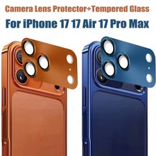 Tempered Glass Metal Camera Lens Protector for Apple iPhone 17 Pro Max 17 ,Air