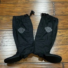 Harley Davidson Rain Gaiter Boot Covers Lug Sole Adult Small/Petite READ DESC!!!
