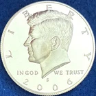 2006-S Kennedy Half Dollar 90% Silver Choice DCAM Proof