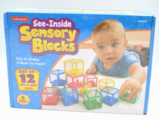 Lakeshore Learning See Inside Sensory Blocks 3 Sizes 4 Colors New Sealed