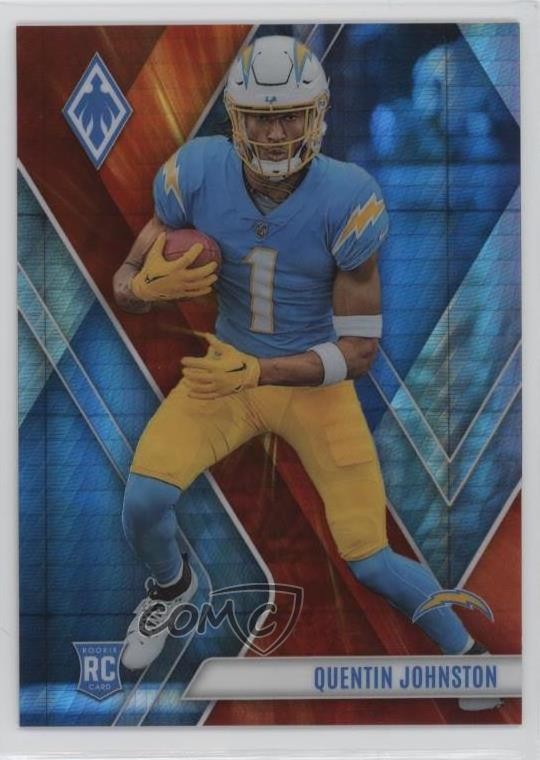 2023 Panini Phoenix Rookies Fire Burst /340 Quentin Johnston #107 Rookie RC 15bk
