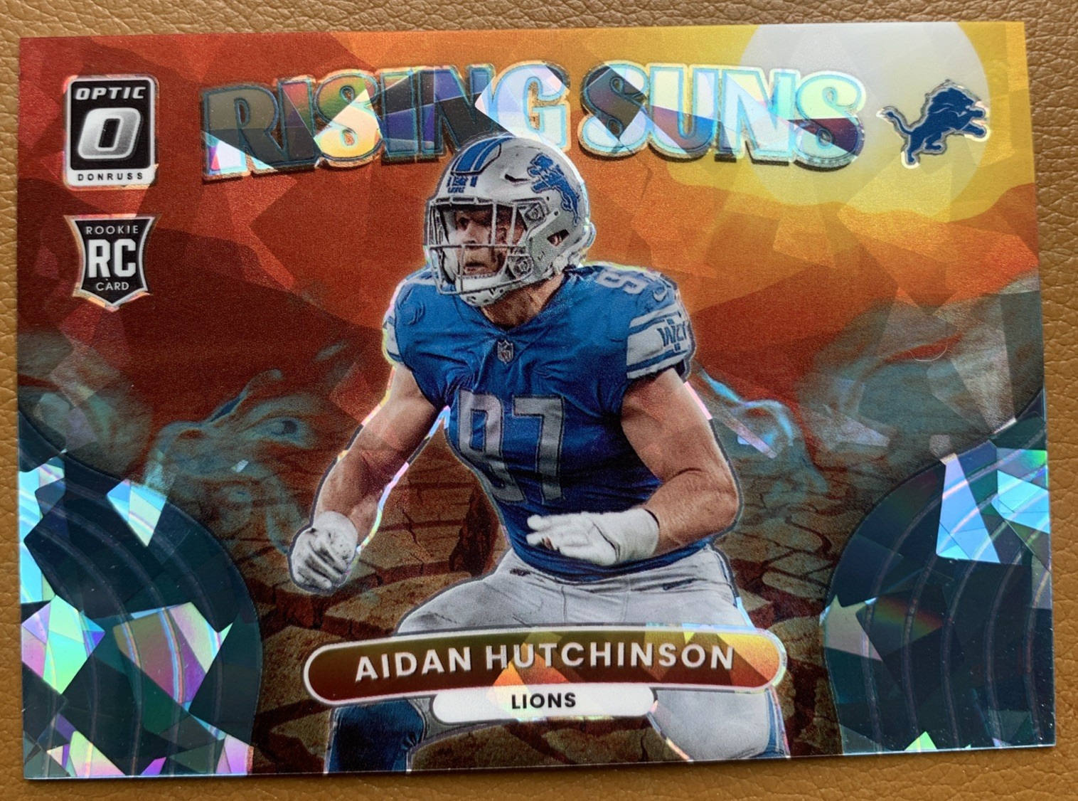 Aidan Hutchinson Panini Donruss Optic Rising Suns #RS10 Ice