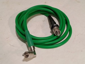 Stryker 0233050490 fiber optic light cable, 3m, green, 90° scope end as shown