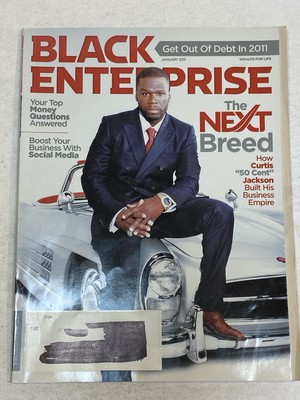 Black Enterprise Magazine Jan 2011 50 Cent Curtis Jackson Money Questions Debt