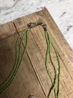 Green Rope Necklace With Matching Pierced Earrings  — photo 4
