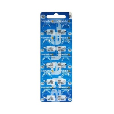 10x Renata 337 SR416SW 1.55V Silver Oxide Watch Batteries Mercury Free