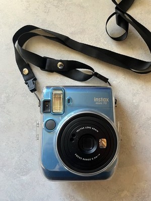 Fujifilm Instax Mini 70 Instant Film Camera, Blue, Case, No Batteries, No Film