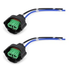 H8 H11 Headlight Connector Socket Wire Pigtail 4 Inch 2PCS Car Adapter Harness