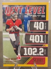 2021 Score - Next Level Stats Tom Brady #NL1 Gold **Ships Ground**