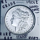 1901 P MORGAN SILVER DOLLAR HI GRADE GENUINE U.S. MINT RARE KEY COIN 8089