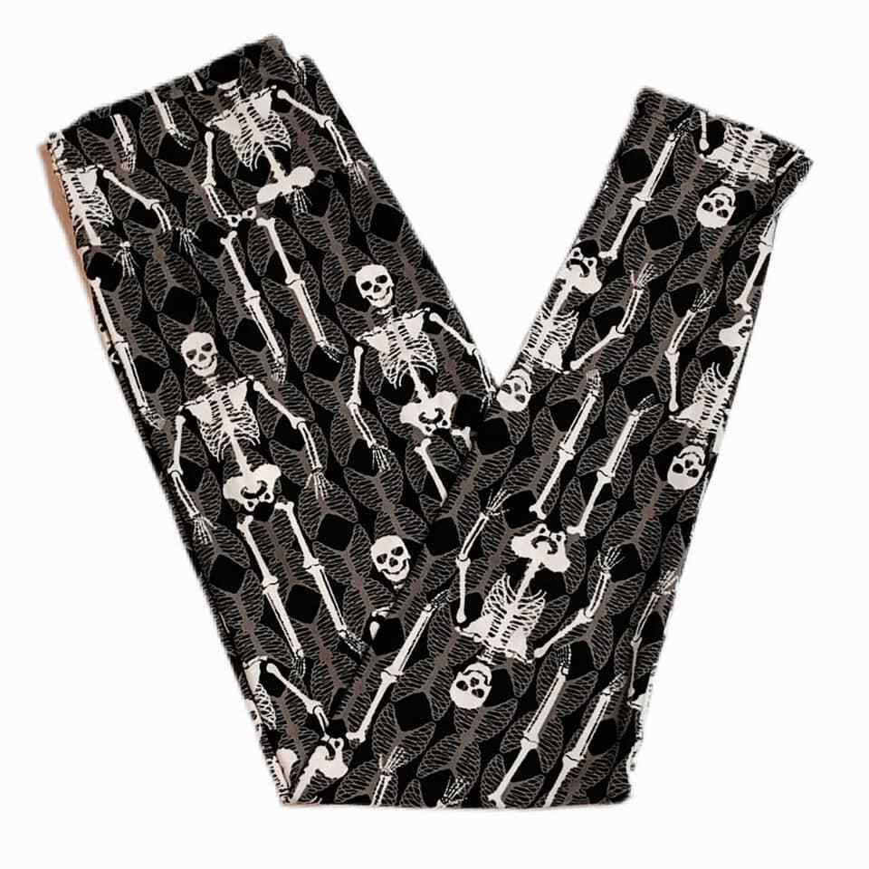 Lularoe Halloween Leggings Donna TC2, Taglie Forti - Fantasie Varie Multicolor