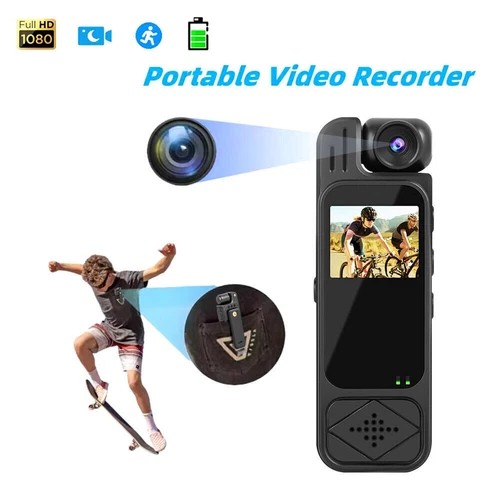 20 Hour 1080P Camcorder Mini Police Body Camera HD 180° Video DVR IR Night Cam - Picture 6 of 23