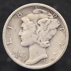 1938 P  Mercury Dime - F - FREE SHIPPING (US685)
