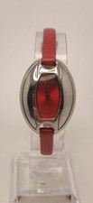 Mango Ladies Red Silver Quartz Wristwatch 23.5mm. 