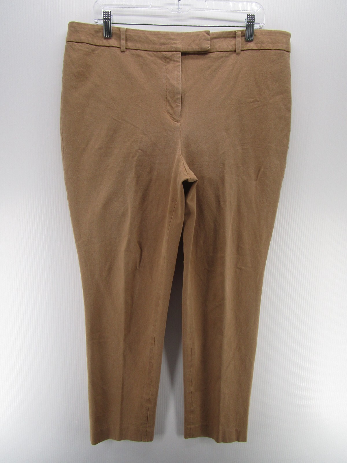 Talbots Pants Women 16 Brown High Waist Slim Stra… - image 1