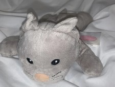 Melissa and Doug Floppy Gray Kitty Cat Kitten Plush White Tummy Stuffed Animal