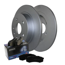 Rear Brake Kit 292mm Rotors and Akebono ProACT Ceramic Pads For Buick Chevy Saab