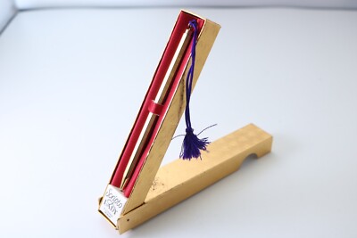 Vintage Lady Scripto vergoldeter Kugelschreiber & original vergoldetes Etui