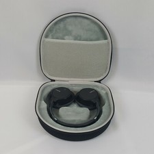 Headphone Double Zipper Hard Case Earphone Storage Bag Black Box