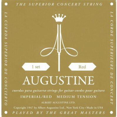 Gitarrensaiten: Augustine Imperial + red Bass (medium tension)