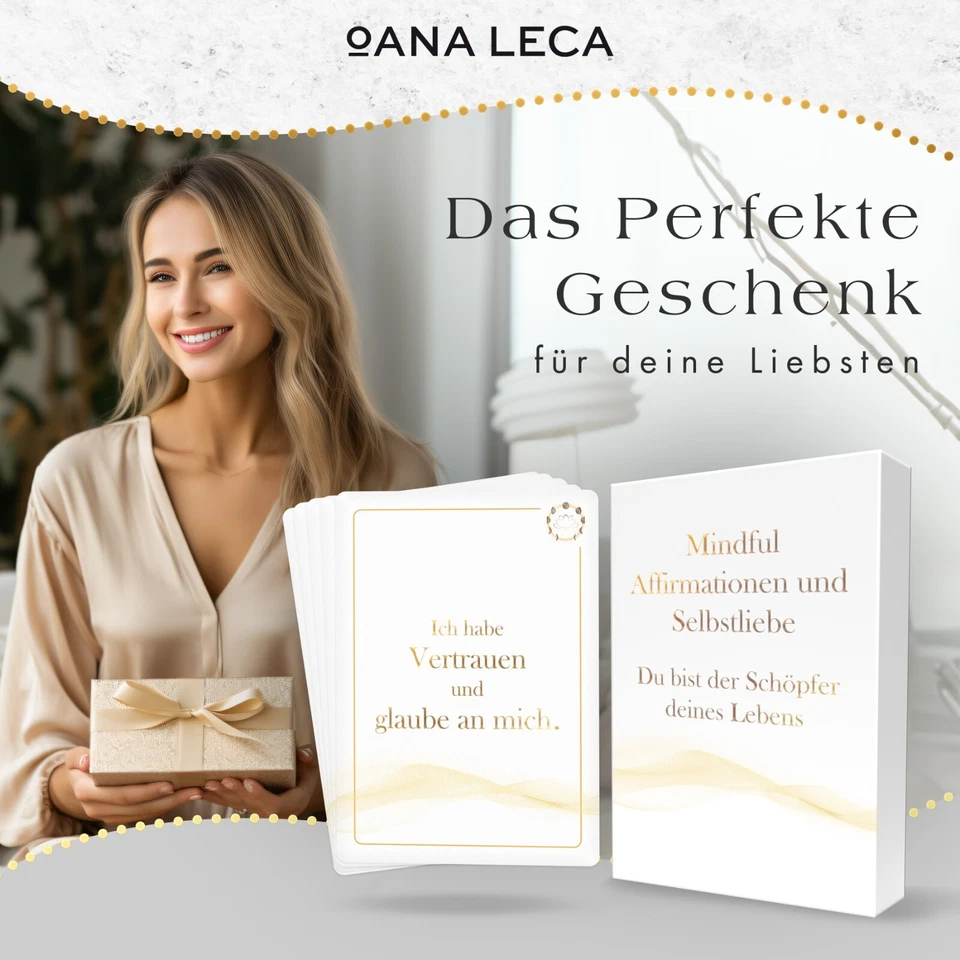 Affirmationskarten für Erwachsene Achtsamkeit Geschenk 'I Am' Achtsamkeitskarten - Bild 2 von 4