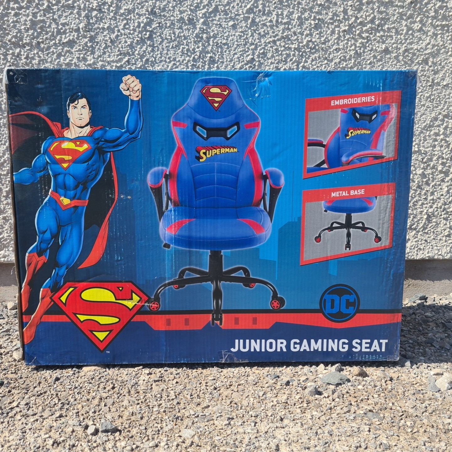 Silla de juego Susonic Superman Junior - azul NUEVA