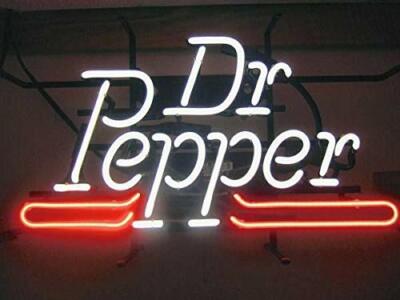 New Dr Pepper Soda Neon Light Sign 14''x10'' Beer Cave Gift Lamp Real Glass