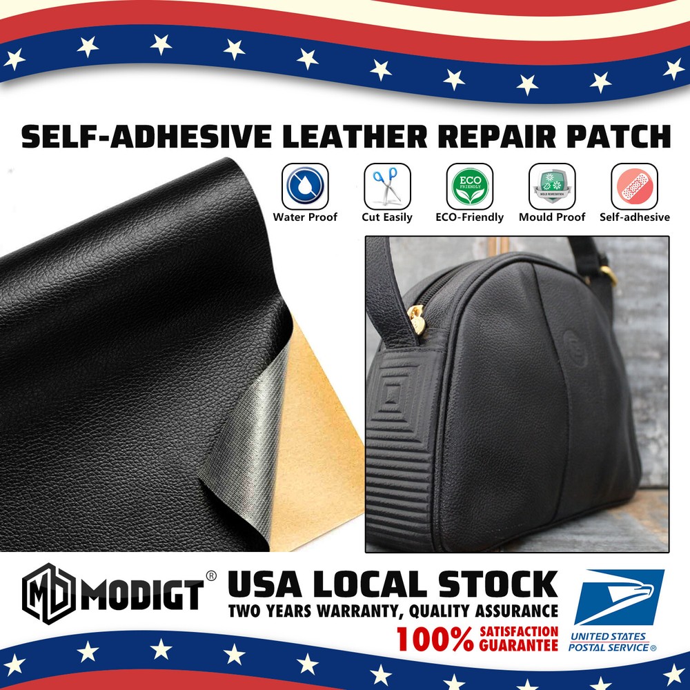 Leather Repair Kit Self-Adhesive Patch Stick on Sofa Clothing Car Seat Couch US