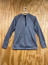Danskin Now Women's Dri More Long Sleeve Hoodie Pullover Solid Gray Size S 4-6 