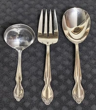 Wm Rogers Mfg Co Reinforced Plate AA Original Rodgers Large Spoon Fork Ladle