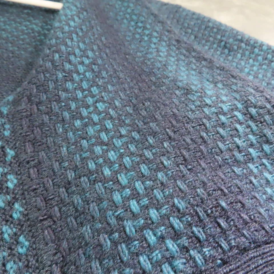 Cárdigan Suéter COLDWATER CREEK para Mujer Grande Azul Ombre Grueso Tejido Mezcla de Lana Foto 2 de 4