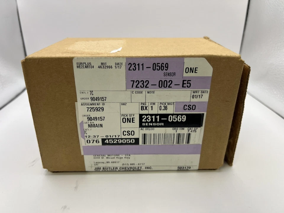 Sensor de nivelación de faros laterales traseros del conductor OEM 14-19 C7 Corvette GM 23110569 Foto 4 de 4